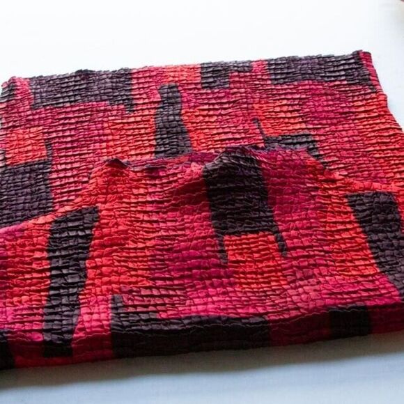 Vgt Rafael Y2K Blood Red Goth Crinkle Sleeveless Mock Neck Stretch Top Size S - Picture 7 of 9